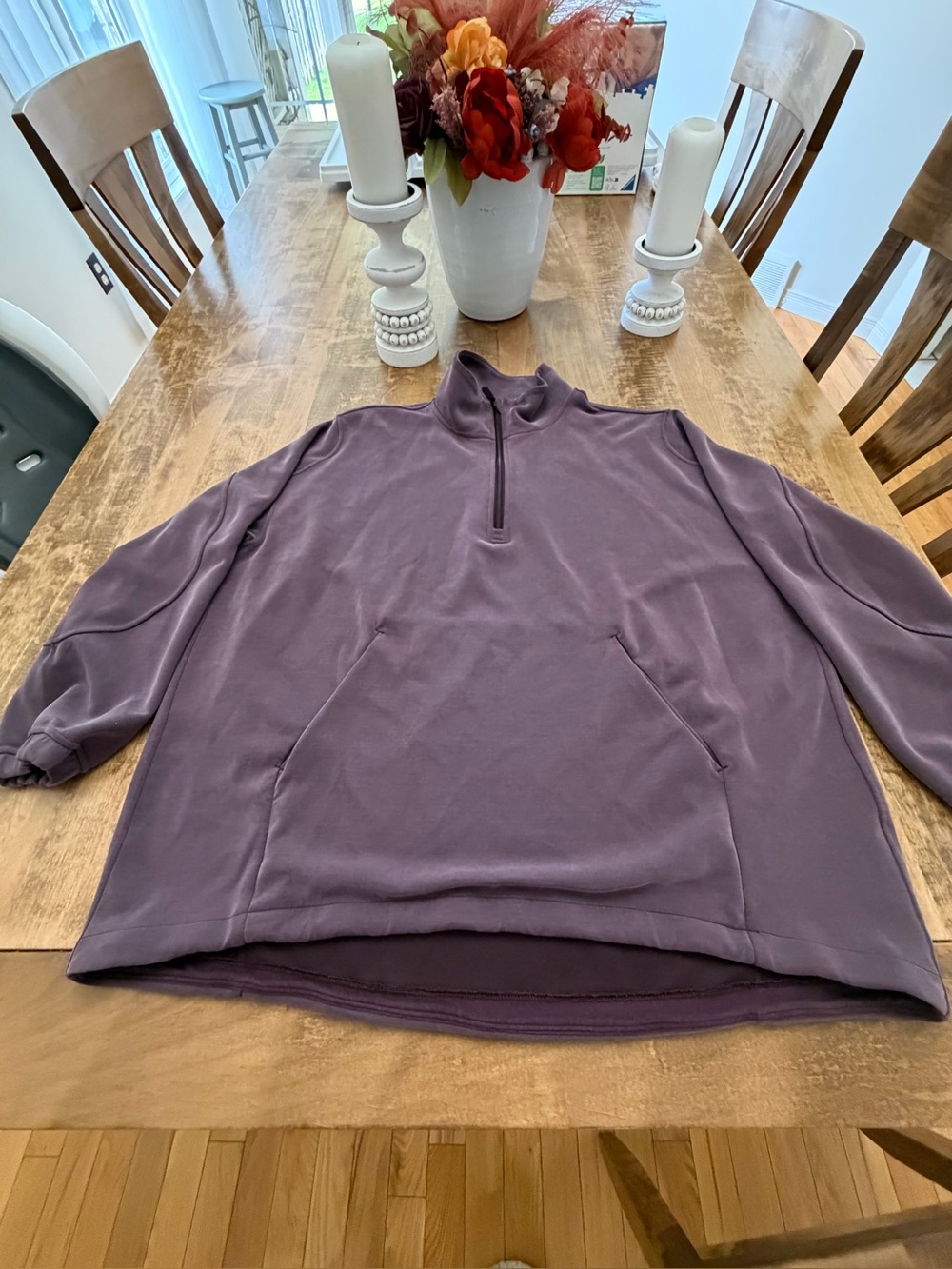 lululemon athletica Women's Quarter-Zip Pullover in Mauve Purple